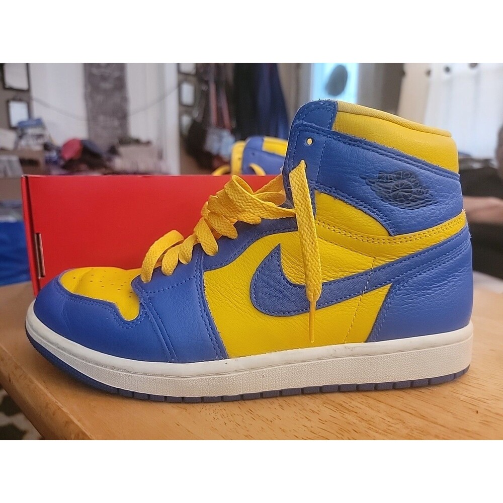 Nike Mens 8 Womens 9.5 Air Jordan 1 Retro High OG Reverse Laney Shoes FD2596-700